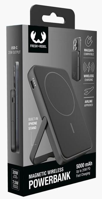 Produktbild Fresh'N Rebel Magnetic Wireless Powerbank (5000 mAh, 20 W, 19.25 Wh)