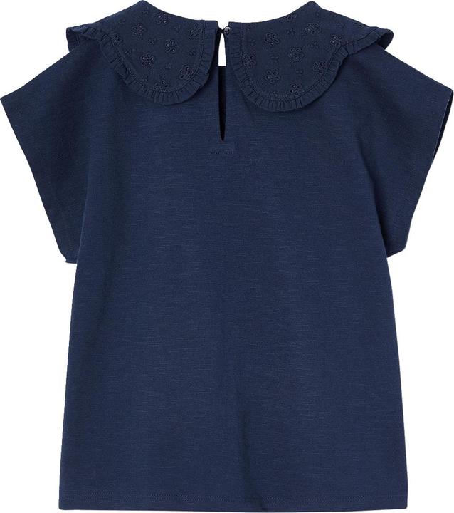 Image du produit Vertbaudet Mädchen T-Shirt mit besticktem Kragen (128)