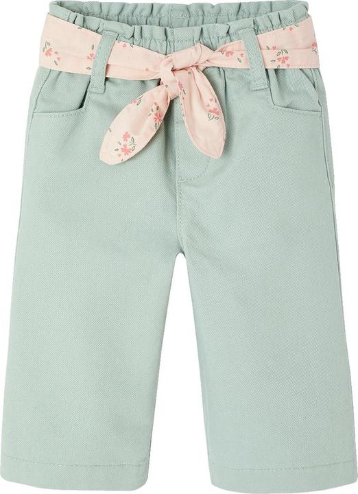 Vertbaudet Weite Baby Hose mit Bindegürtel