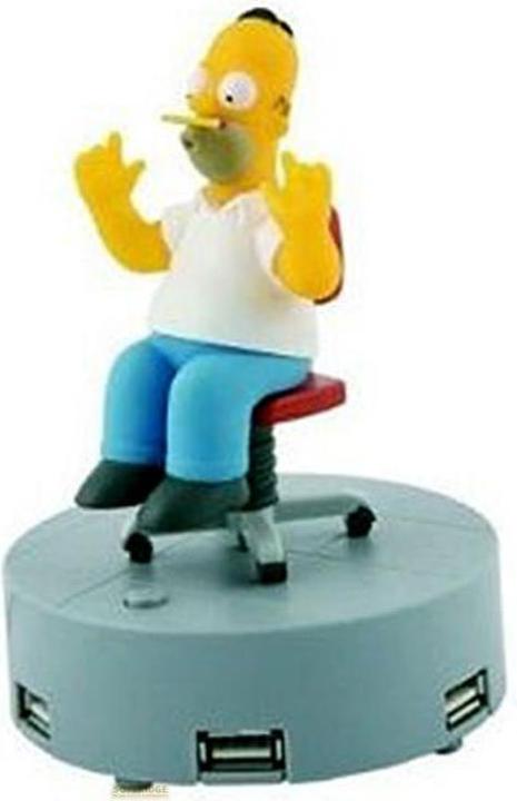 Image du produit ZLTD Hub USB Simpson 4 ports avec son Homer Simpson