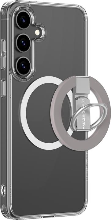 Produktbild Amazingthing Minimal Mag Case mit Magnetring und Magnetring für Samsung Galaxy S25 - Transparent (Samsung Galaxy S25)