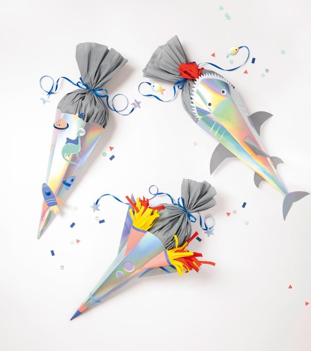 Produktbild Folia Schultüten-Bastelset Space School (68 cm, 7 x)