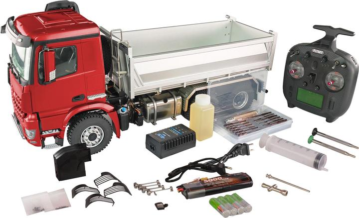 Actual product image Amewi 22643 Mercedes-Benz Arocs Pro 6x6 1:14 electric RC model truck RtR incl. rechargeable battery, (RTR Ready-to-Run)