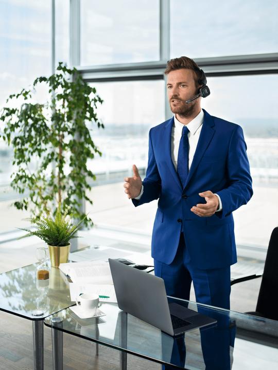 Produktbild Philips SpeechOne Diktier-Headset (drahtlos) ohne Fernbedienung (PSM6300) (8 GB)