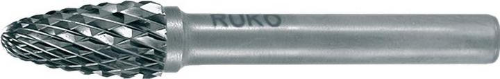 Actual product image Ruko HM burr shape F round bend
