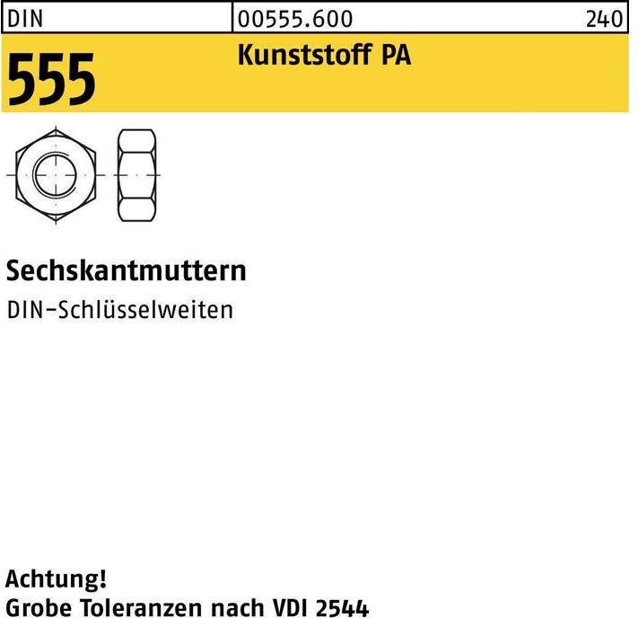 Immagine prodotto Dado esagonale DIN 555 M 4 Poliammide (M4)