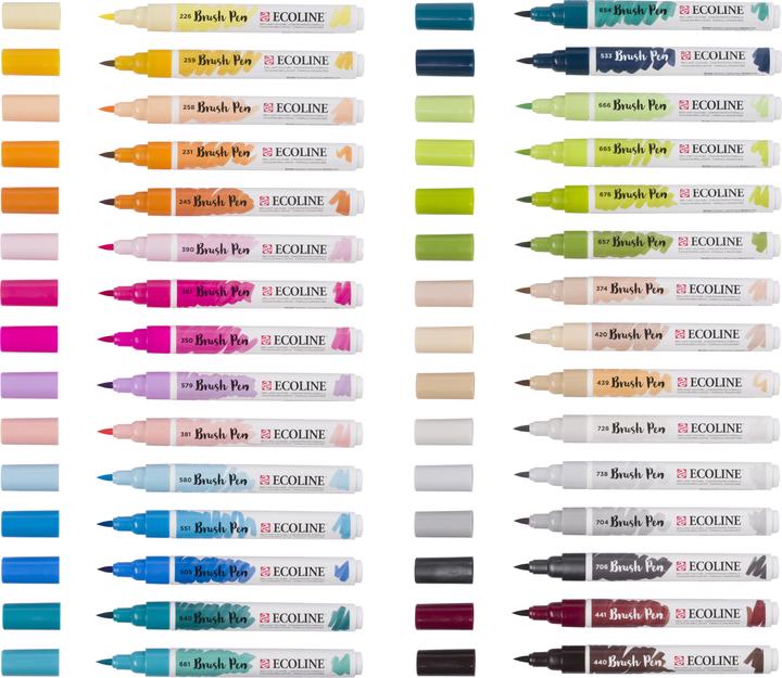 Produktbild Talens Brush Pen (Mehrfarbig, Blau, 30 x)