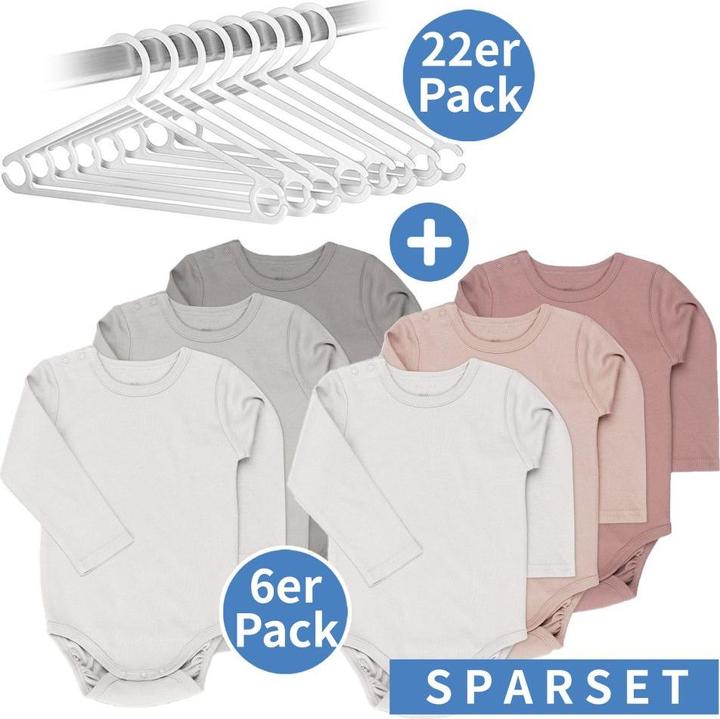 Image du produit La Loona LaLoona Ensemble body manches longues avec cintre - Beige Gris (74)
