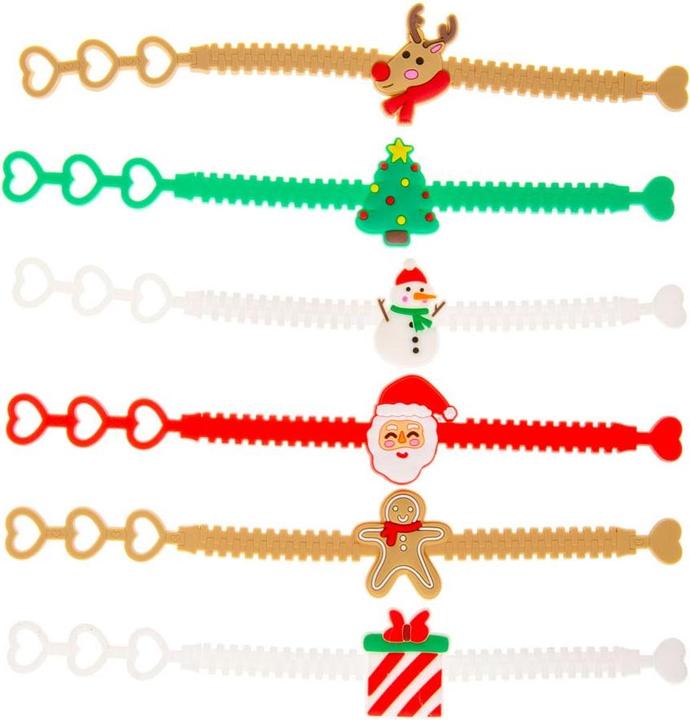 Actual product image LG-Imports Christmas Bracelets, Set of 12 (19 cm, Plastic)