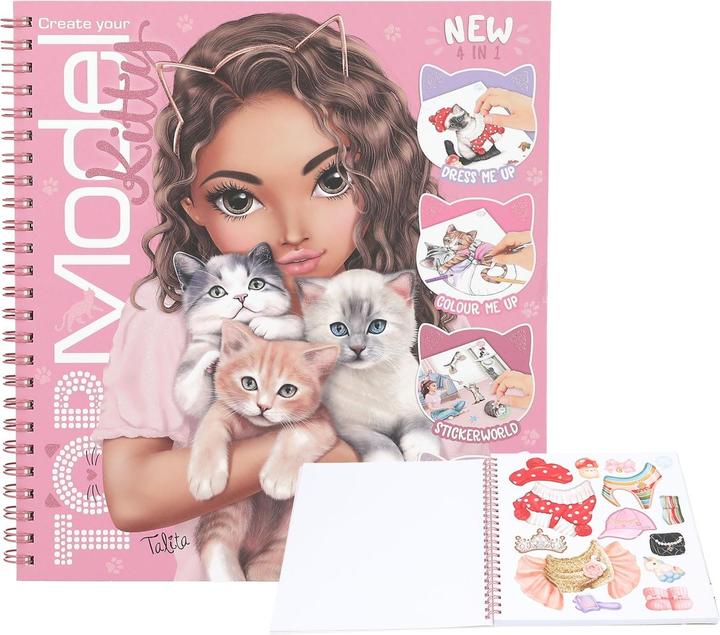 Produktbild Magni Depesche TOPModel Malbuch Create your TOPModel Kitty 1,5x20,2x22,2cm