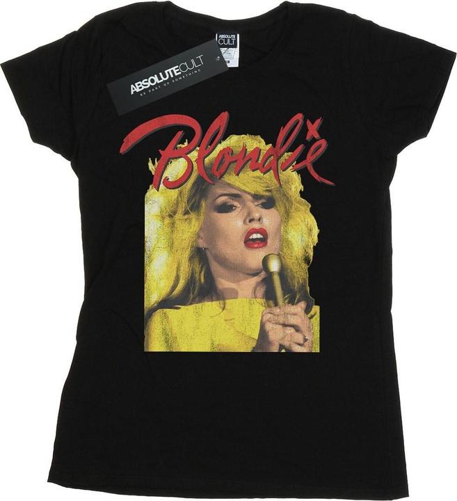 Actual product image Blondie Womens/Ladies Singing With Mic Cotton T-Shirt (M)