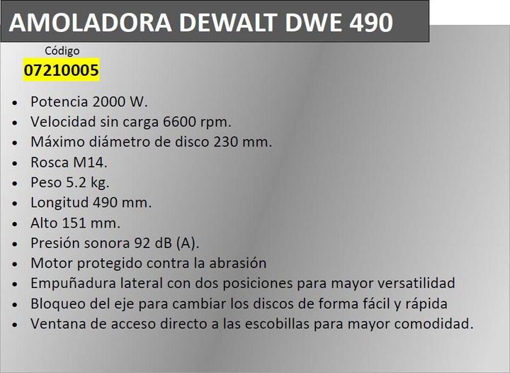 Produktbild DeWalt DWE490 (230 mm)