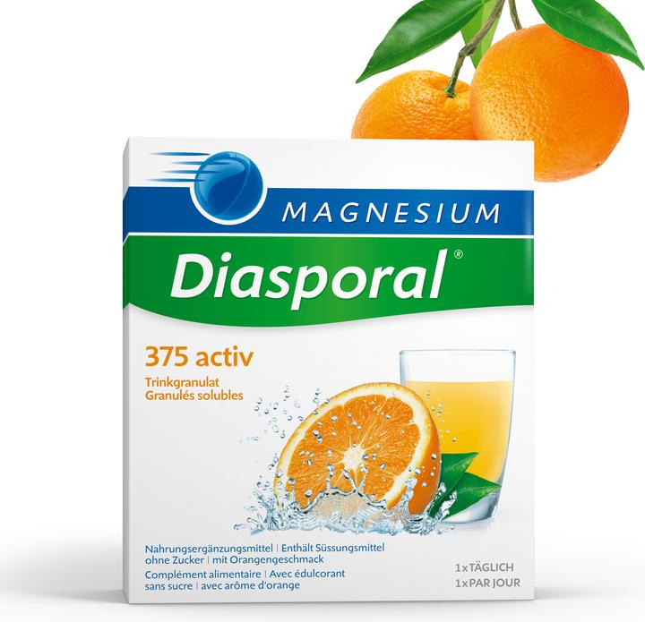Produktbild magnesium diasporal 375 activ (20 Stück, Granulat, 150 g)