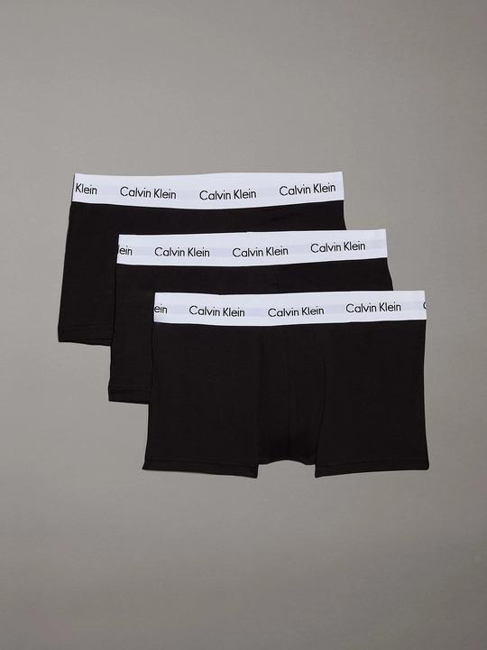 Produktbild Calvin Klein Low Rise Trunk "Cotton Stretch" weiss (S, 3er Pack)