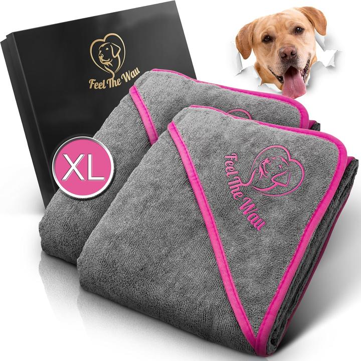 Produktbild Feel The Wau 2er Hundehandtuch-Set (Hund)
