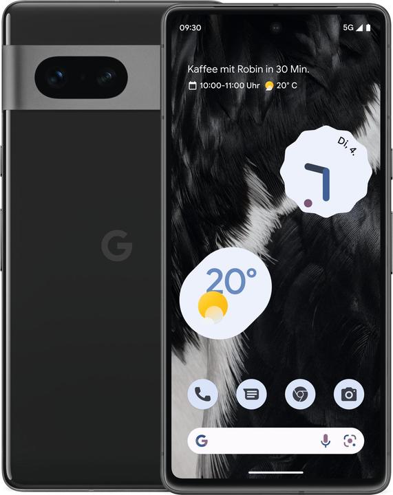 Google Pixel 7 (128 GB, Obsidian, 6.30", SIM + eSIM, 50 Mpx, 5G)