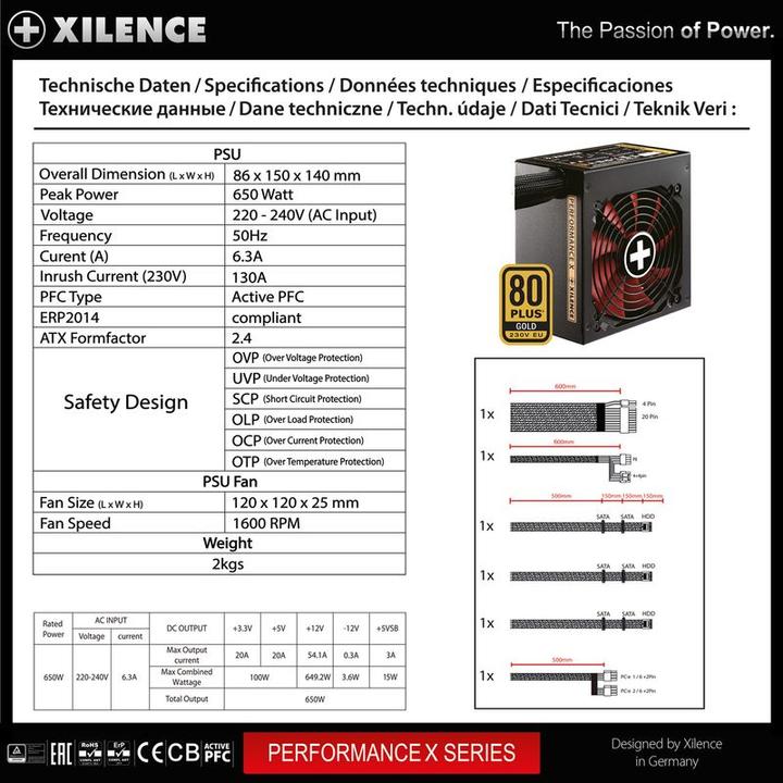 Produktbild Xilence Performance X (650 W)