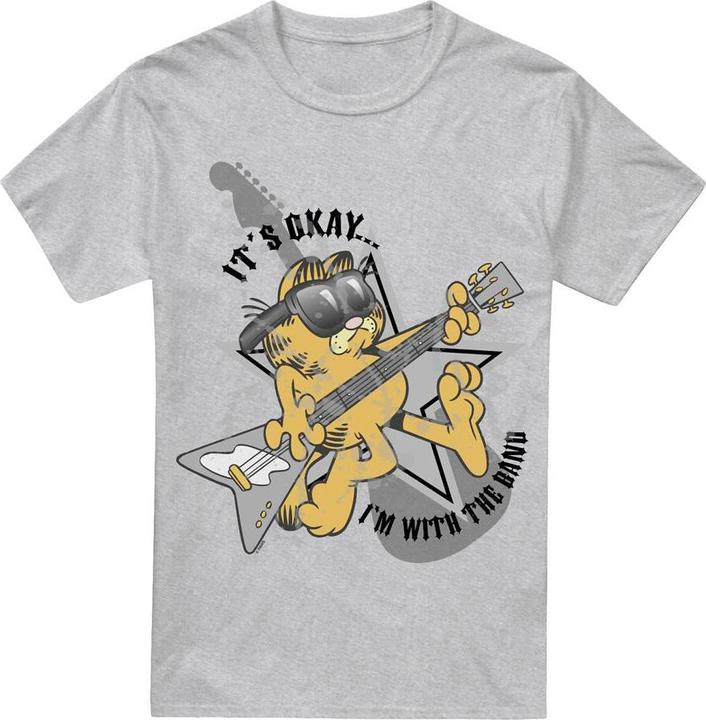 Immagine prodotto Garfield I'm with the Band Maglietta Uomo (4XL)