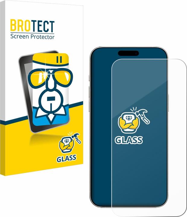 BROTECT Protezione dello schermo in vetro blindato 9H Vetro trasparente trasparente (1 Pezzo/i, Apple iPhone 16)
