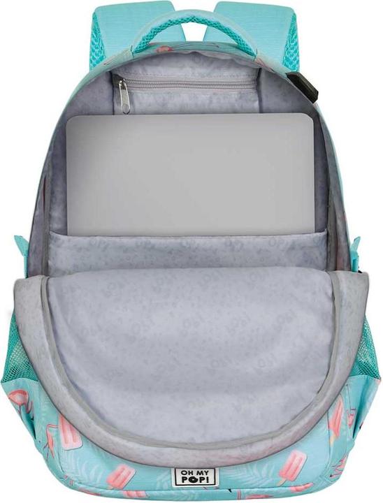 Actual product image Oh My Pop! PLUS Running Backpack Ice Flamingo