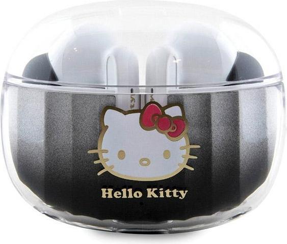 Produktbild Hello Kitty słuchawki Bluetooth HKTWSHDGKEK TWS + stacja dokująca czarny/black Gradient Electroplati (ANC, 4 h, Kabellos)