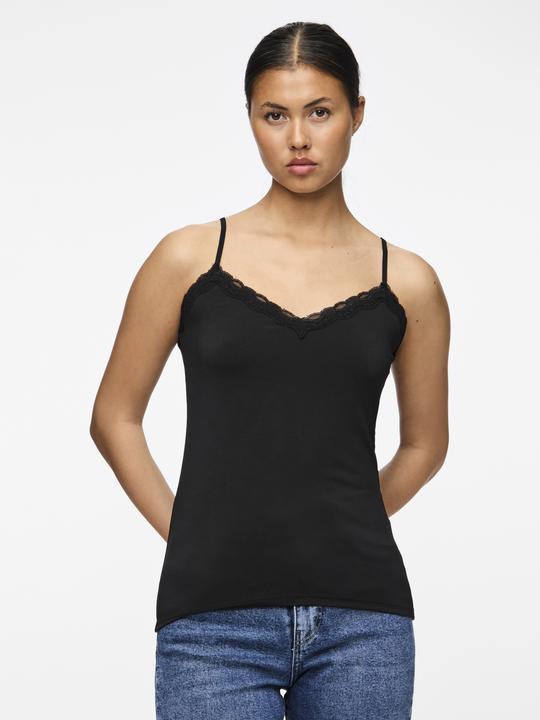 Actual product image Pieces Lace Strappy Top (XL)
