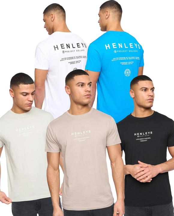 Produktbild Henleys Henstack TShirt (5erPack) (XL)