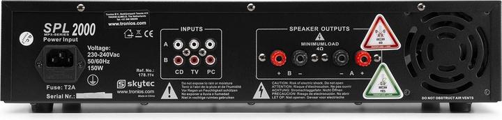 Immagine prodotto Skytec Amplificatore di potenza SPL 2000MP3 (Fase finale)