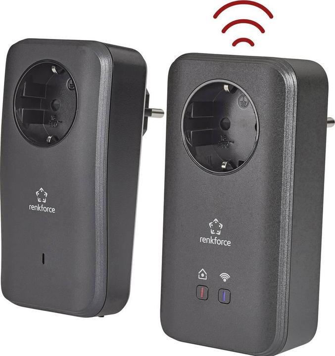 Actual product image Renkforce PL600D WiFi Powerline WLAN Starter Kit 500 MBit/s (500 Mbit/s)
