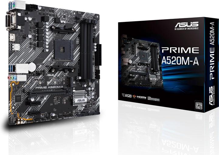 Produktbild ASUS PRIME A520M-A II/CSM (AM4, AMD A520, mATX)