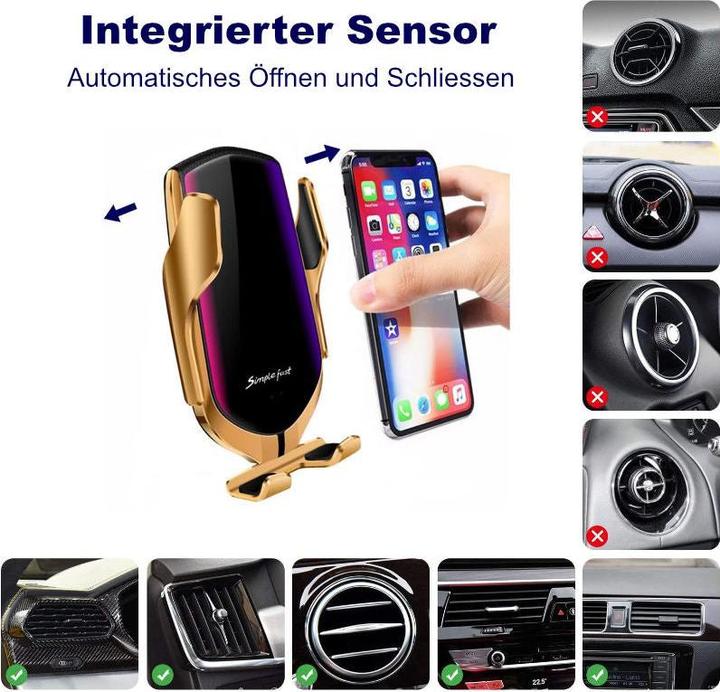 Produktbild Hermex Smartphonehalterung Auto Fahrzeug Handyhalterung Auto Handyhalter