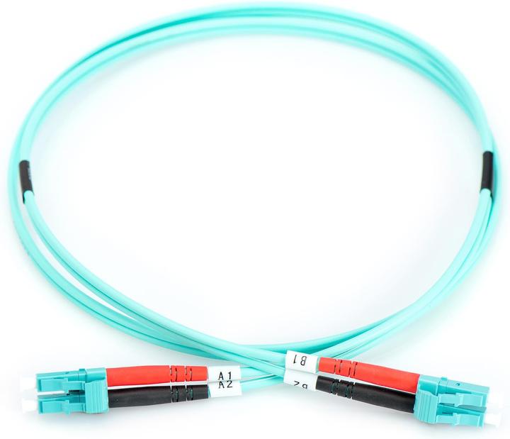 Actual product image Digitus Fiber optic patch cable LC to LC multimode 50/125 m duplex length 7m class OM3 (UTP, CAT6, 7 m)