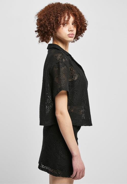 Produktbild Urban Classics Ladies Crochet Lace Resort Shirt (5XL)