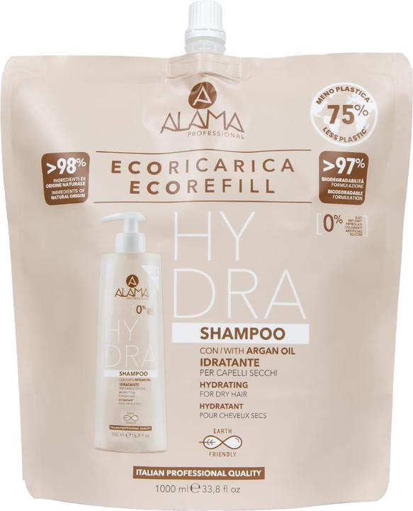 Produktbild Alama Professional ALAMA Hydrating Shampoo szampon do włosów refill 1000ml (1000 ml, Flüssiges Shampoo)