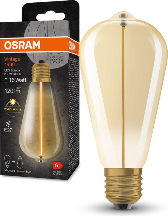 Productafbeelding Ledvance LED-lamp (E27, 2.20 W, 120 lm, 4 x, G)