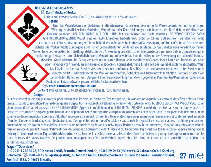 Produktbild Raid Mücken-Stecker (27 ml)