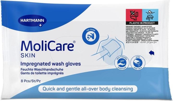Produktbild MoliCare Skin Waschhandschuhe Btl 8 Stk