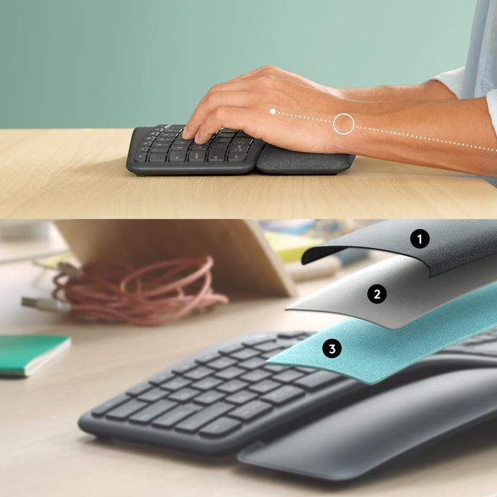 Image du produit Logitech Ergo K860 (ING. Int., Sans fil)