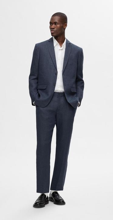 Actual product image Selected Homme Regular fit linen suit trousers (52)