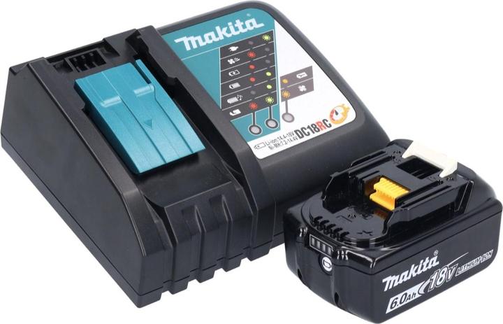 Image du produit Makita DJS 200 RG1 Cisaille à tôle sans fil 18 V 2,0 mm Brushless + 1x batterie 6,0 Ah + chargeur