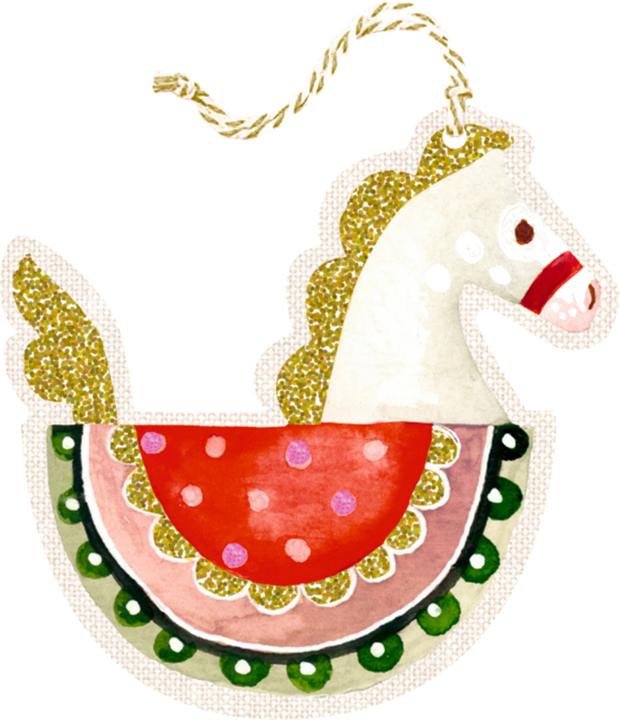 Actual product image Christmas card with tag