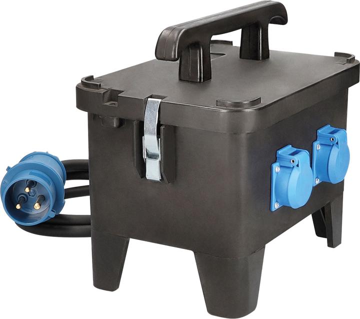 Produktbild As - Schwabe Mobiler Vollgummi Baustromverteiler (4 x, CEE 7/3)