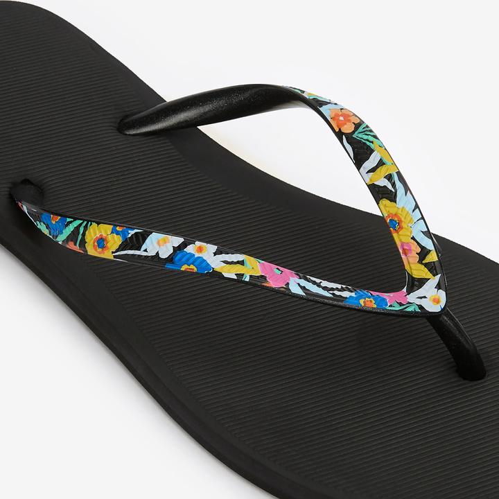 Actual product image Olaian Thong sandals ladies 500 Little Azae black (39)