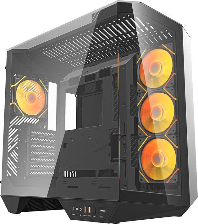 Darkflash Tech Darkflash DY470 computer case (black) + 4 fans + GPU bracket