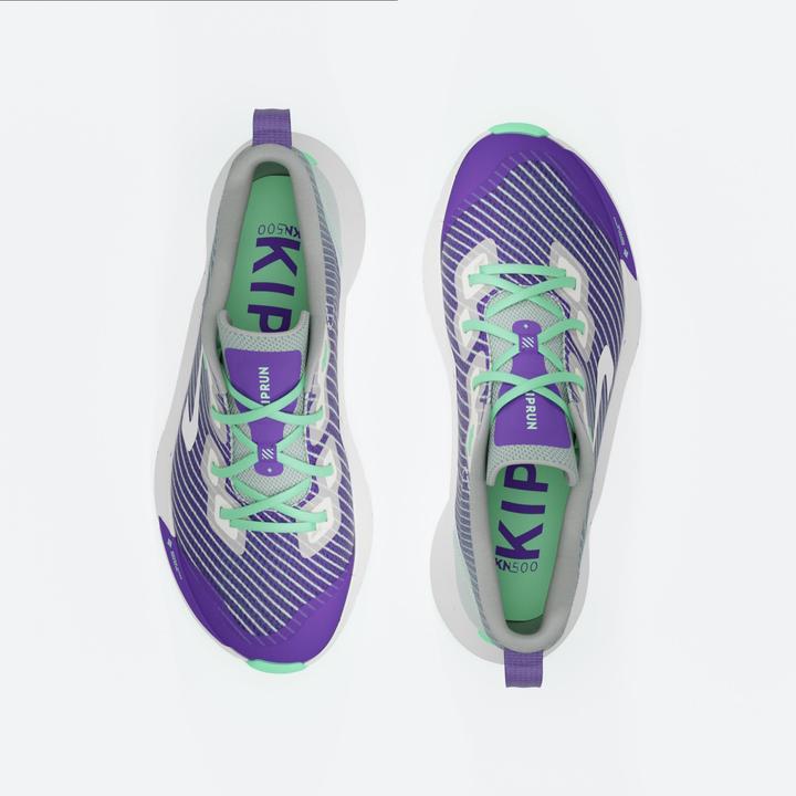 Produktbild Kiprun Laufschuhe Kinder Drop 0 - KN500 grün/schwarz (40)