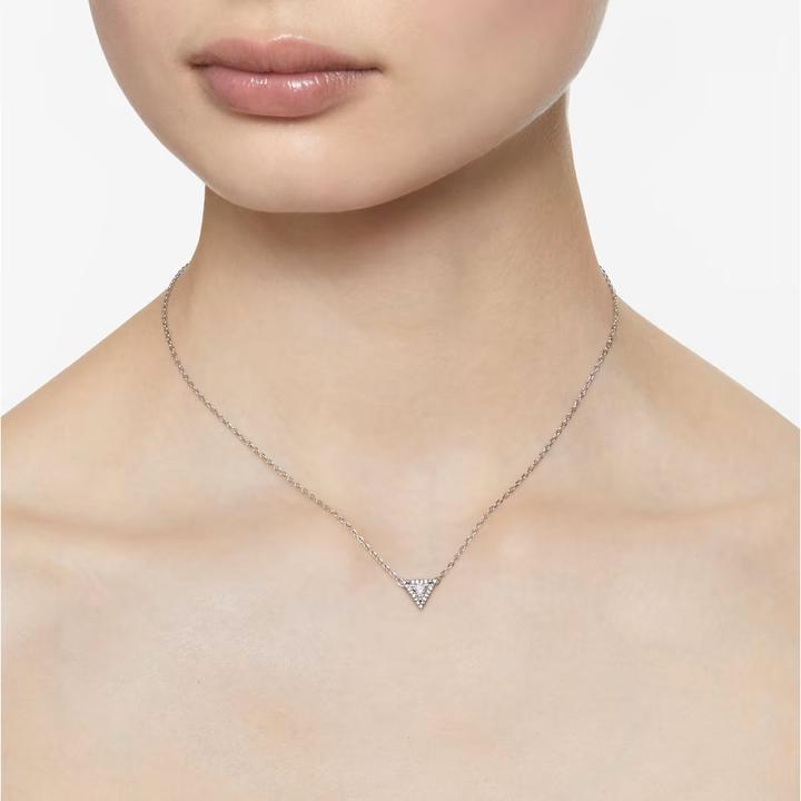 Immagine prodotto Swarovski Ortyx - Collana con taglio a brillante bianco (Metallo Swarovski, 36 - 41 cm)