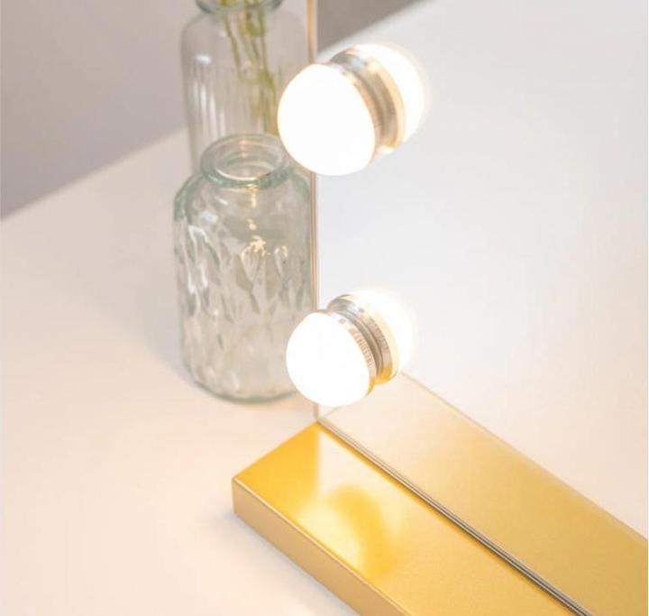 Actual product image TOP XL make-up mirror gold (58 x 46 x 12 cm)
