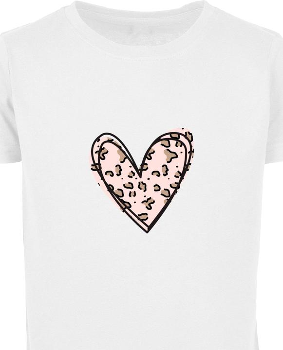 Actual product image Merchcode Valentines Day - Leopard Heart Short Sleeve Tee - 167991 (110)