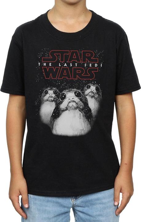 Actual product image Star Wars Boys Porg Cotton T-Shirt (152, 158)