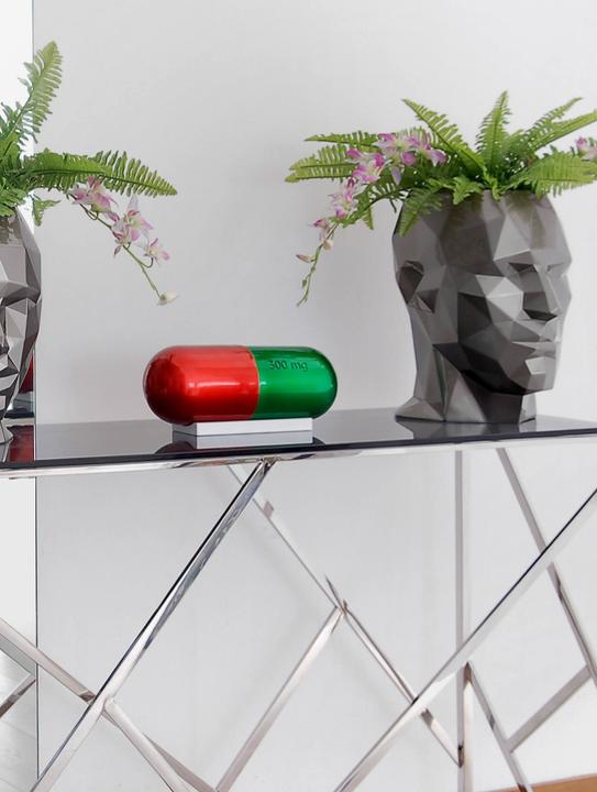 Immagine prodotto Scultura di design Pillola dell'eterna giovinezza - Rosso
